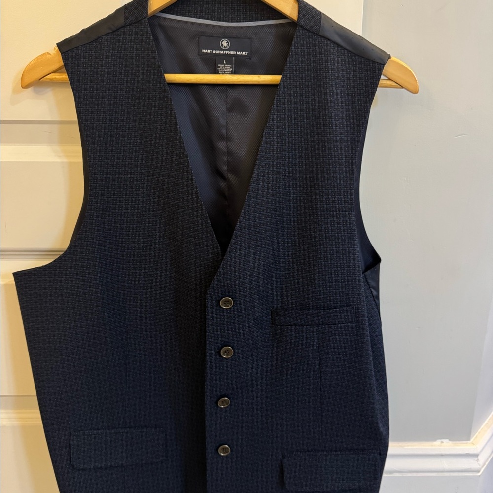 Navy Blue Vest by Hardy Amies